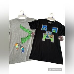 New Minecraft Boys T-shirts Bundle, XL(14/16)